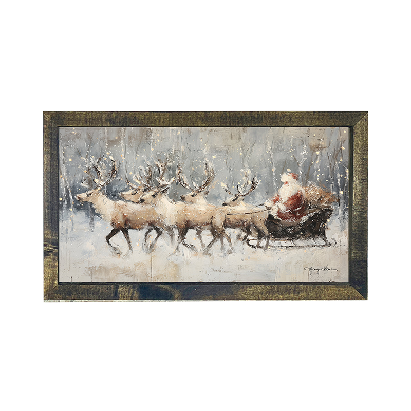 Snowy Sleigh Ride - Horizontal Frame