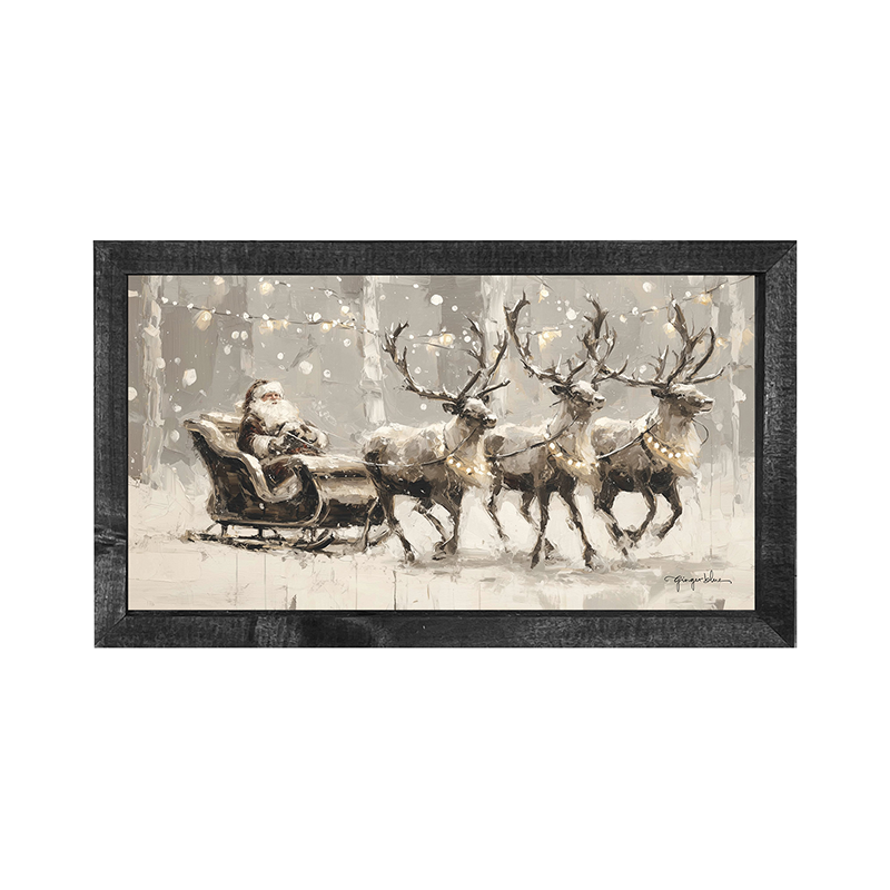Sleigh Ride in the Snow - Horizontal Frame