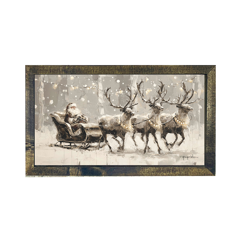 Sleigh Ride in the Snow - Horizontal Frame