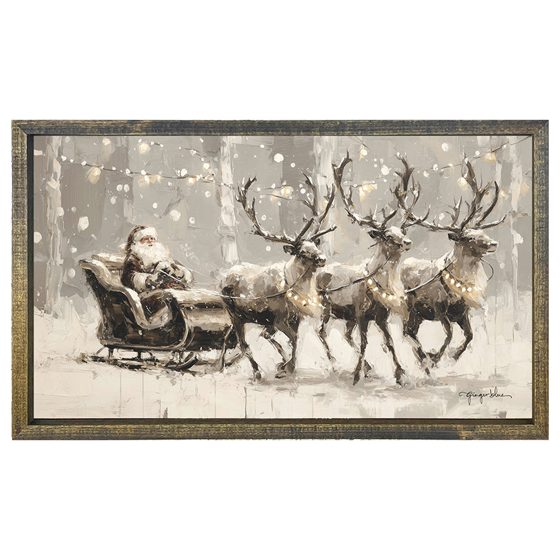 Sleigh Ride in the Snow - Horizontal Frame