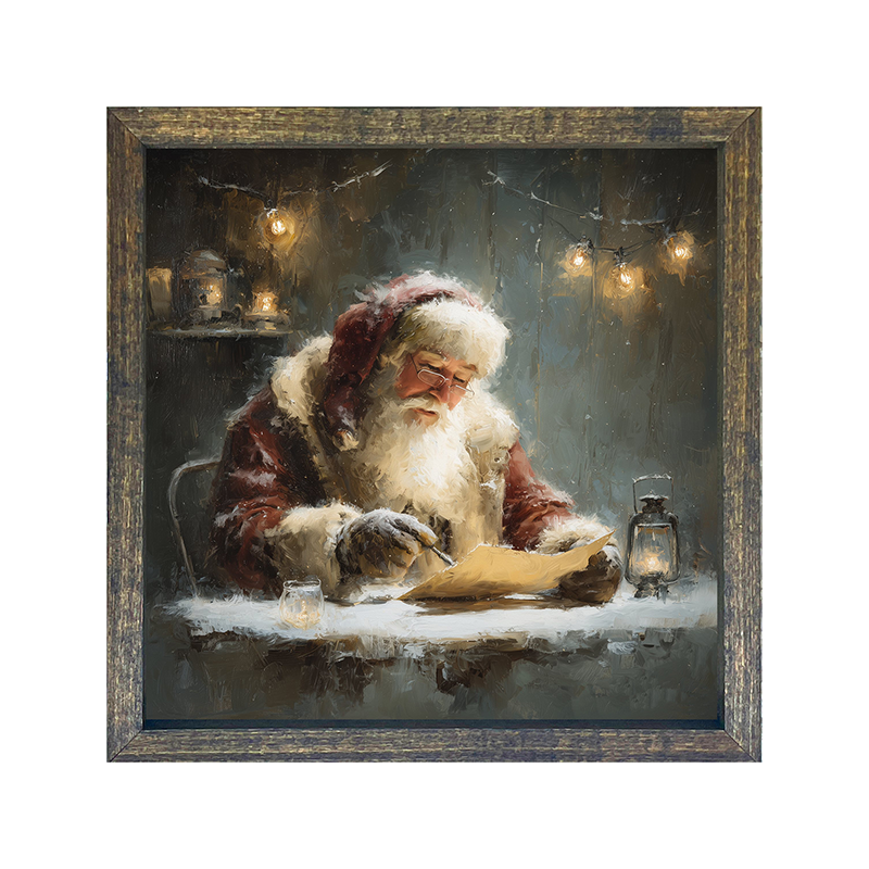 Santa Making his List