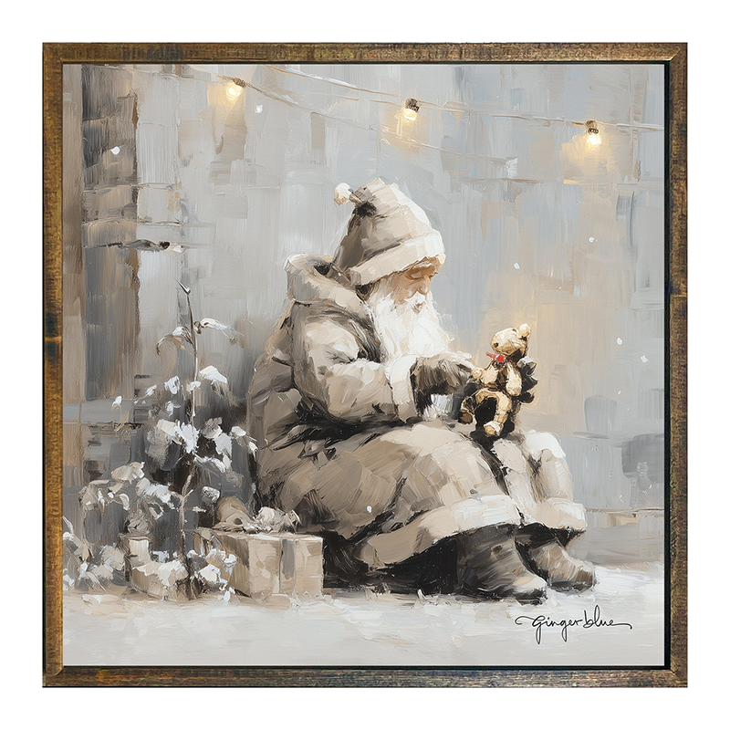 Santa with Teddy Bear