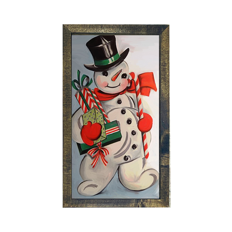 Snowman w presents