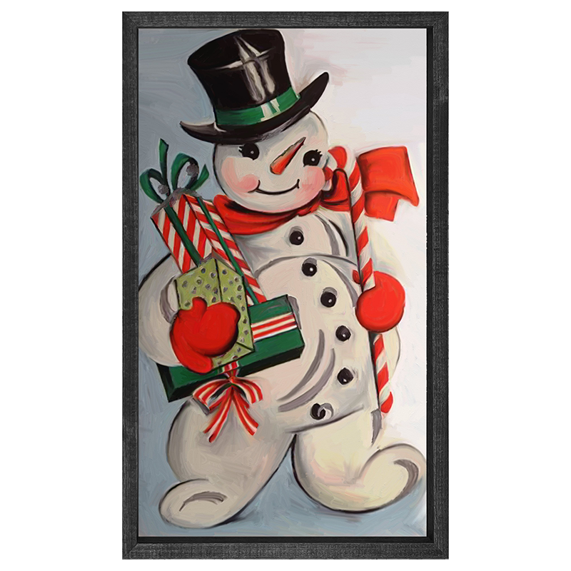 Snowman w presents