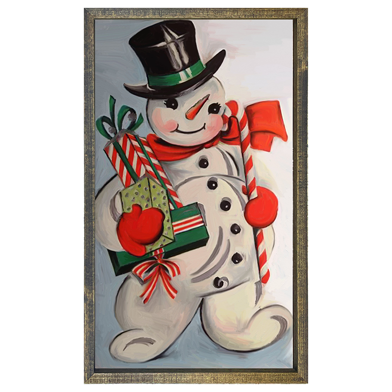 Snowman w presents