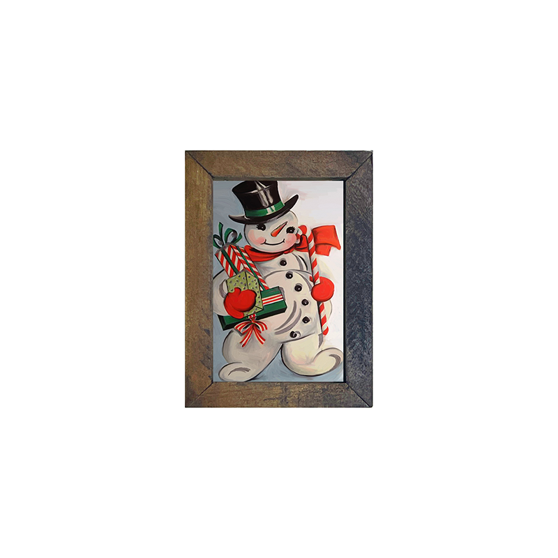 Snowman w presents