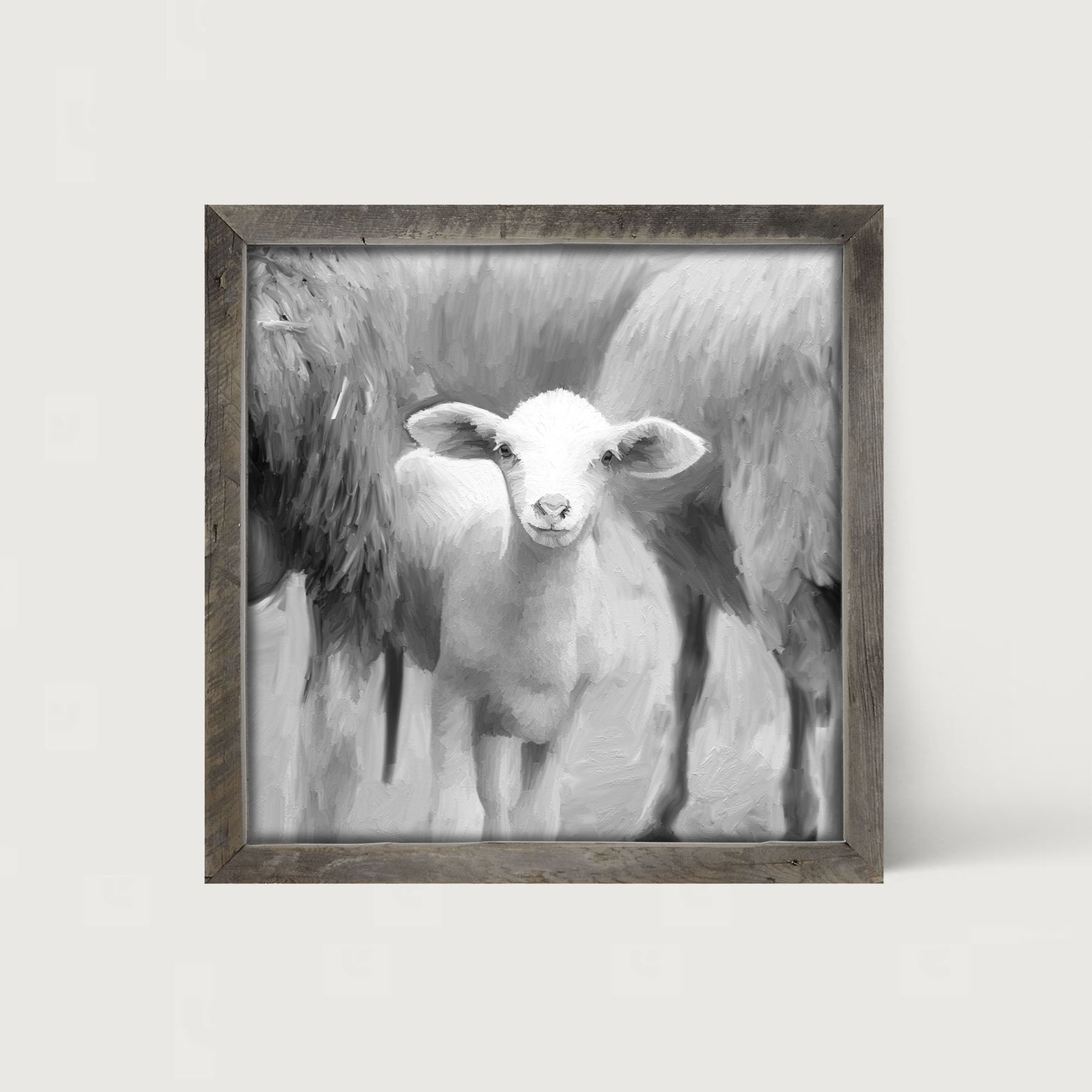 Blue Sheep Matte Paper Art Frame outlet included 61x91cm