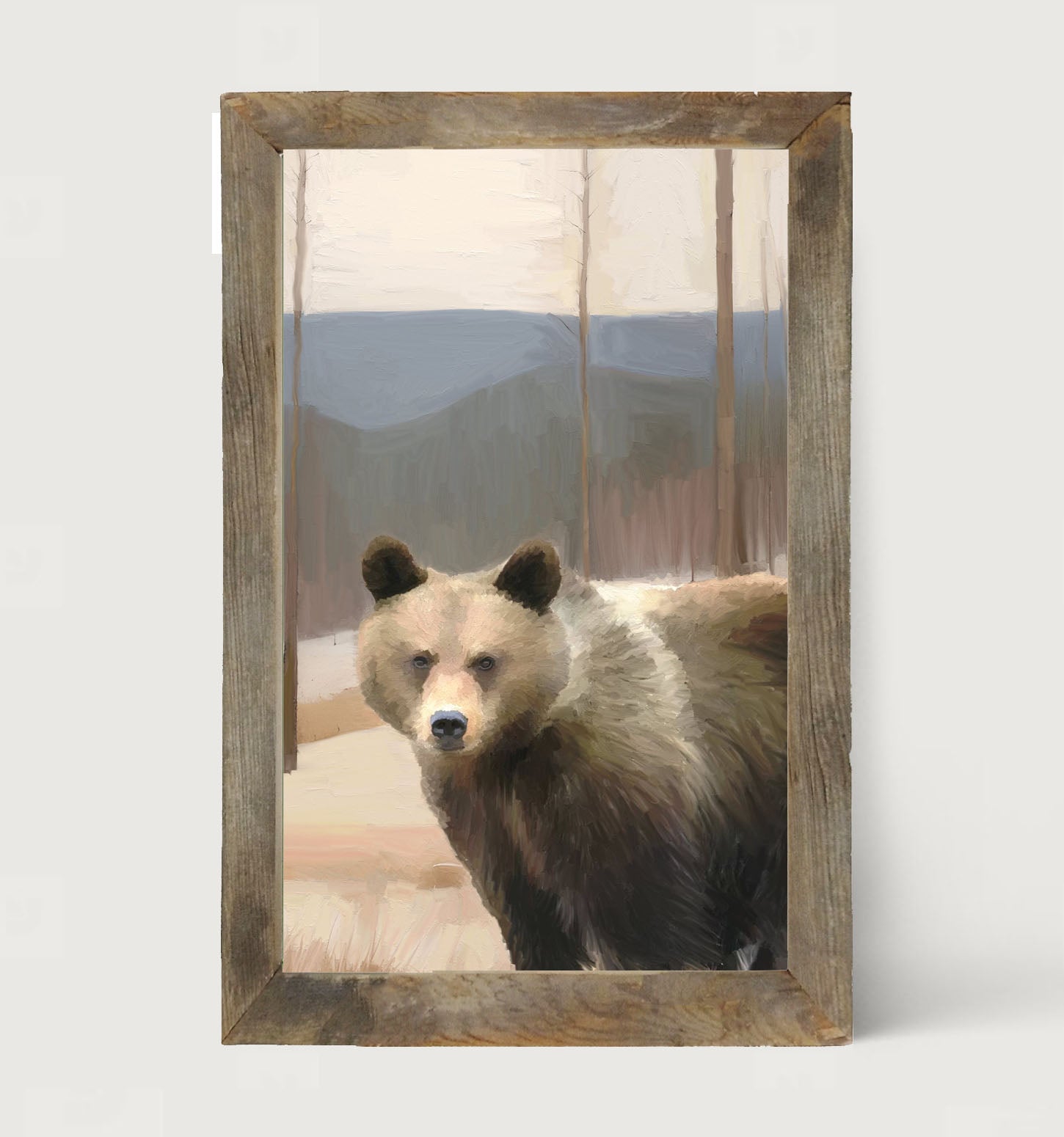 Brown Bear - Framed art