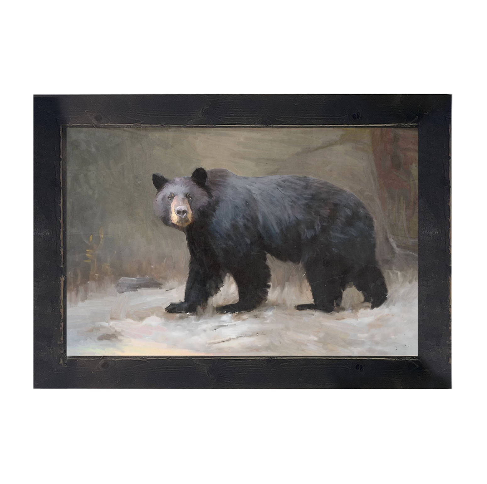 Black Bear Walking - framed-art