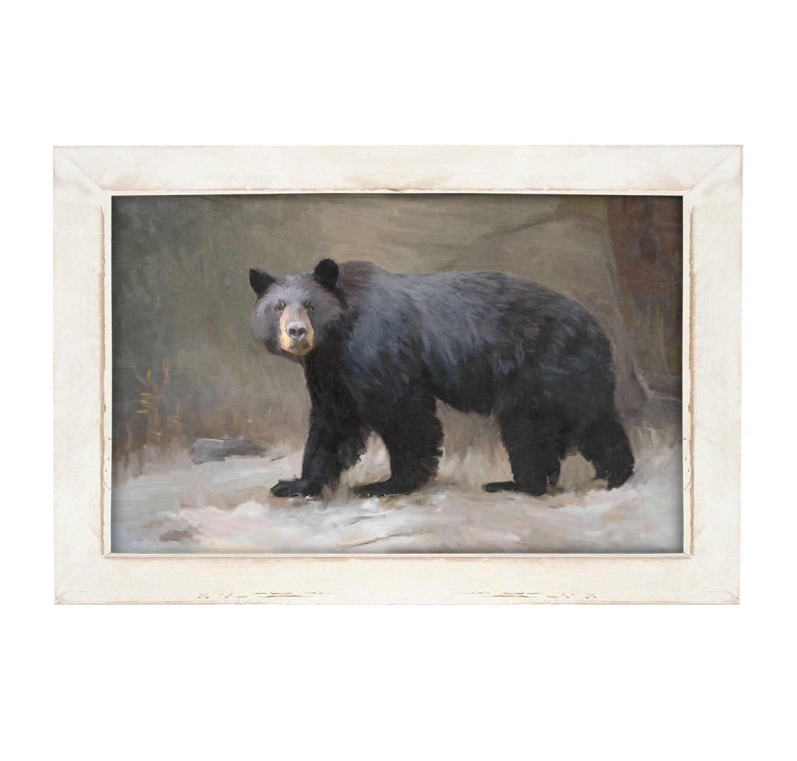 Black Bear Walking - framed-art