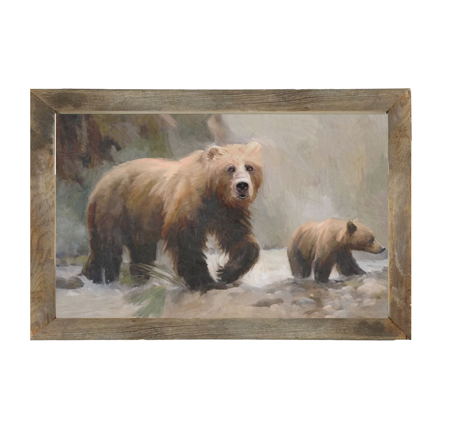 Brown Bear with Cub