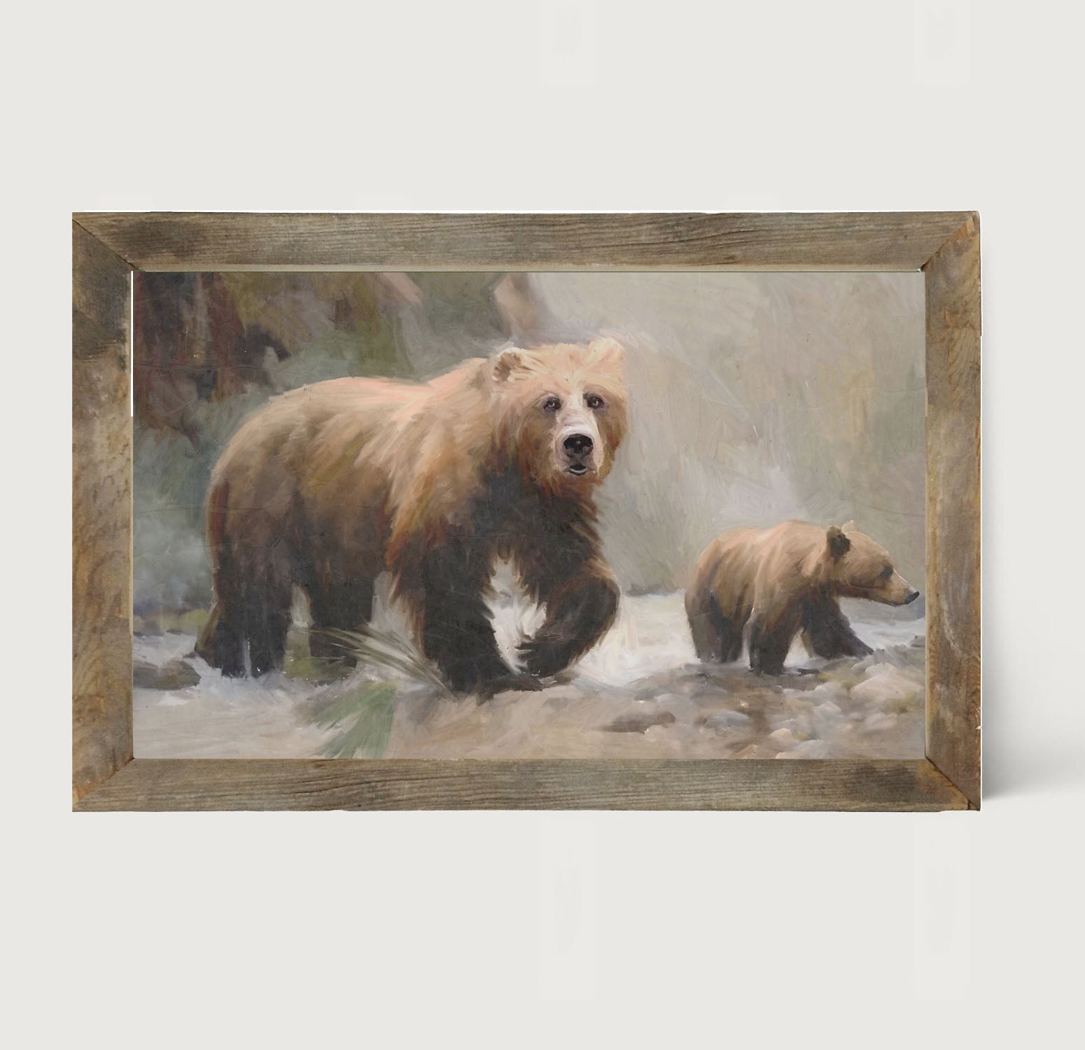 Brown Bear with Cub