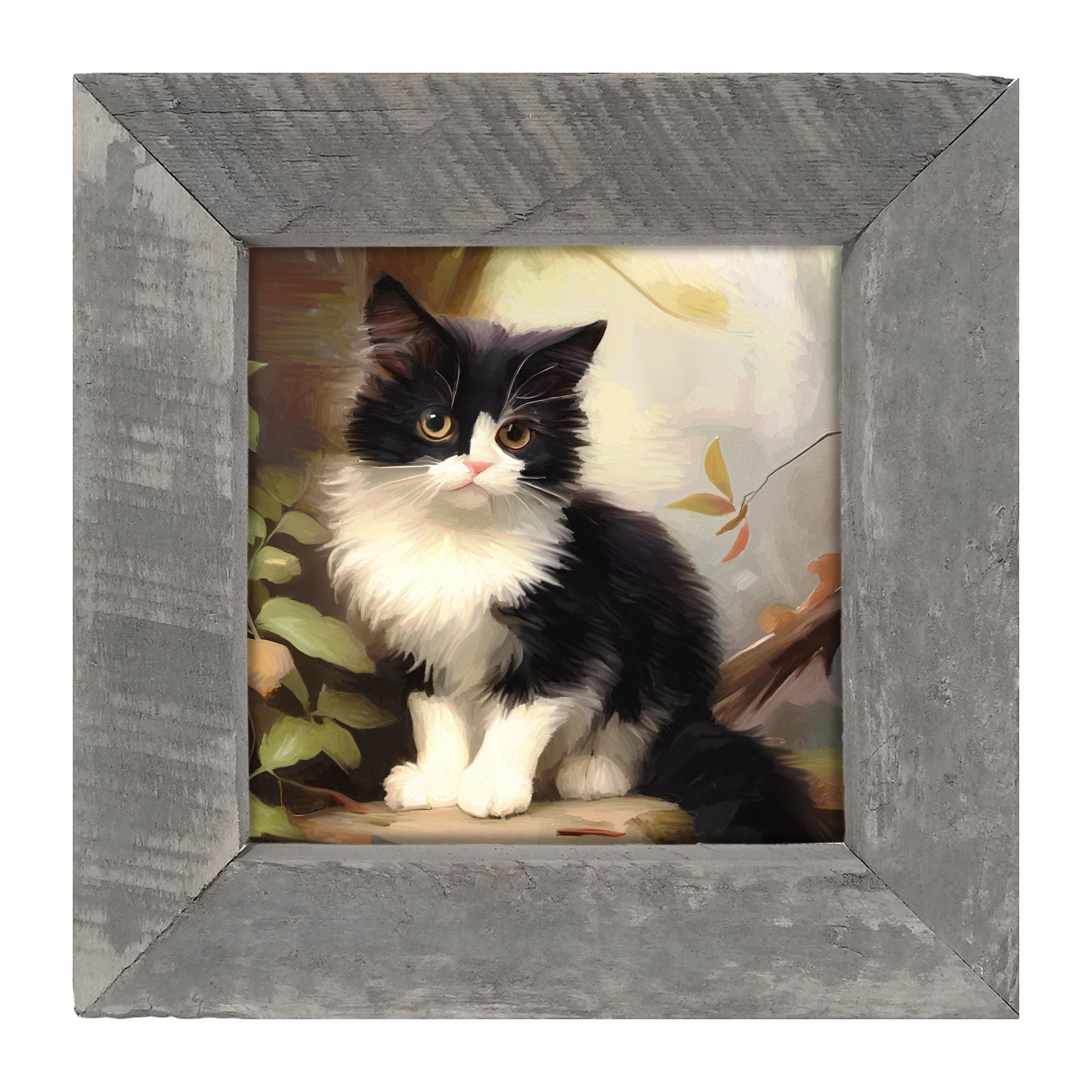 Sitting Kitten - Framed Art
