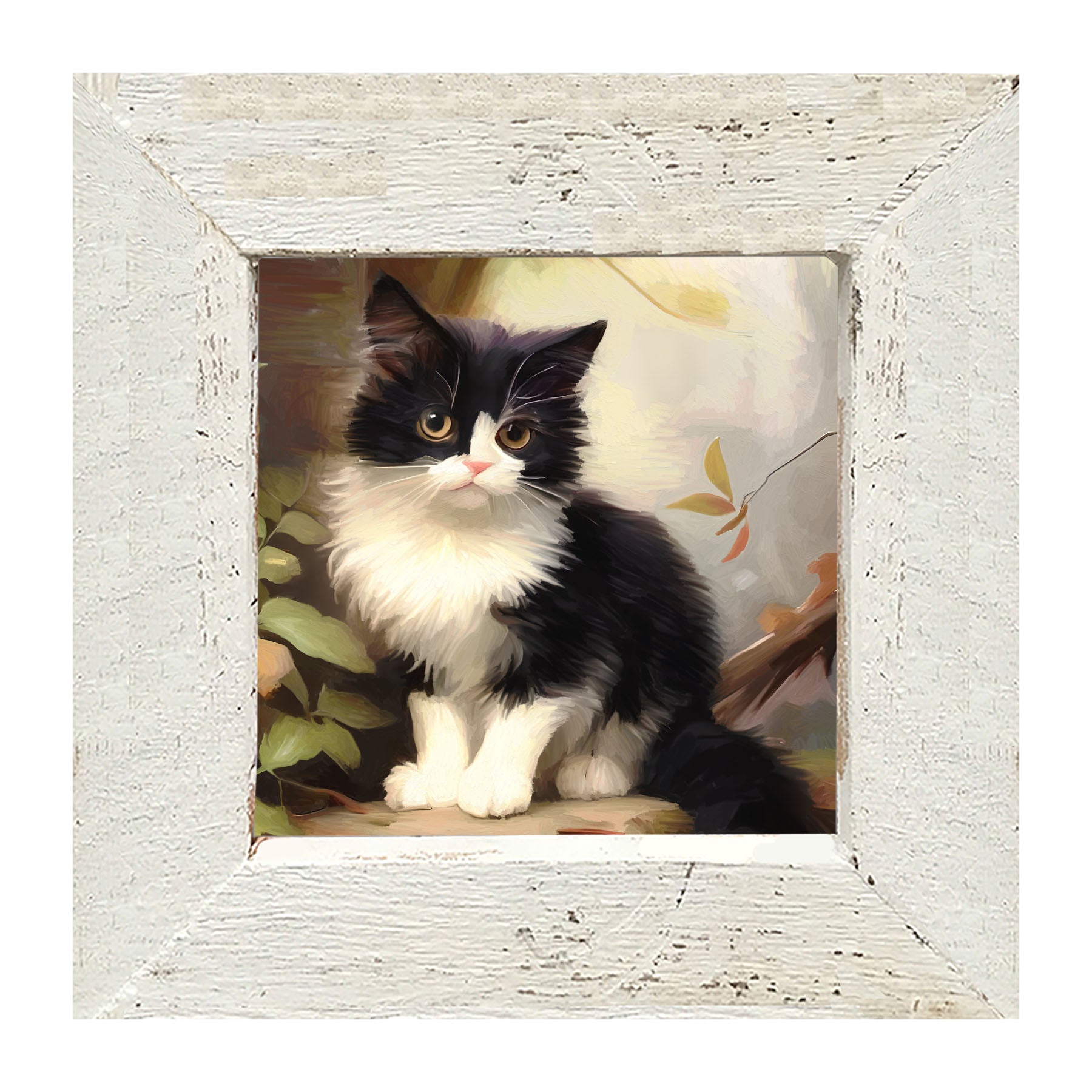 Sitting Kitten - Framed Art
