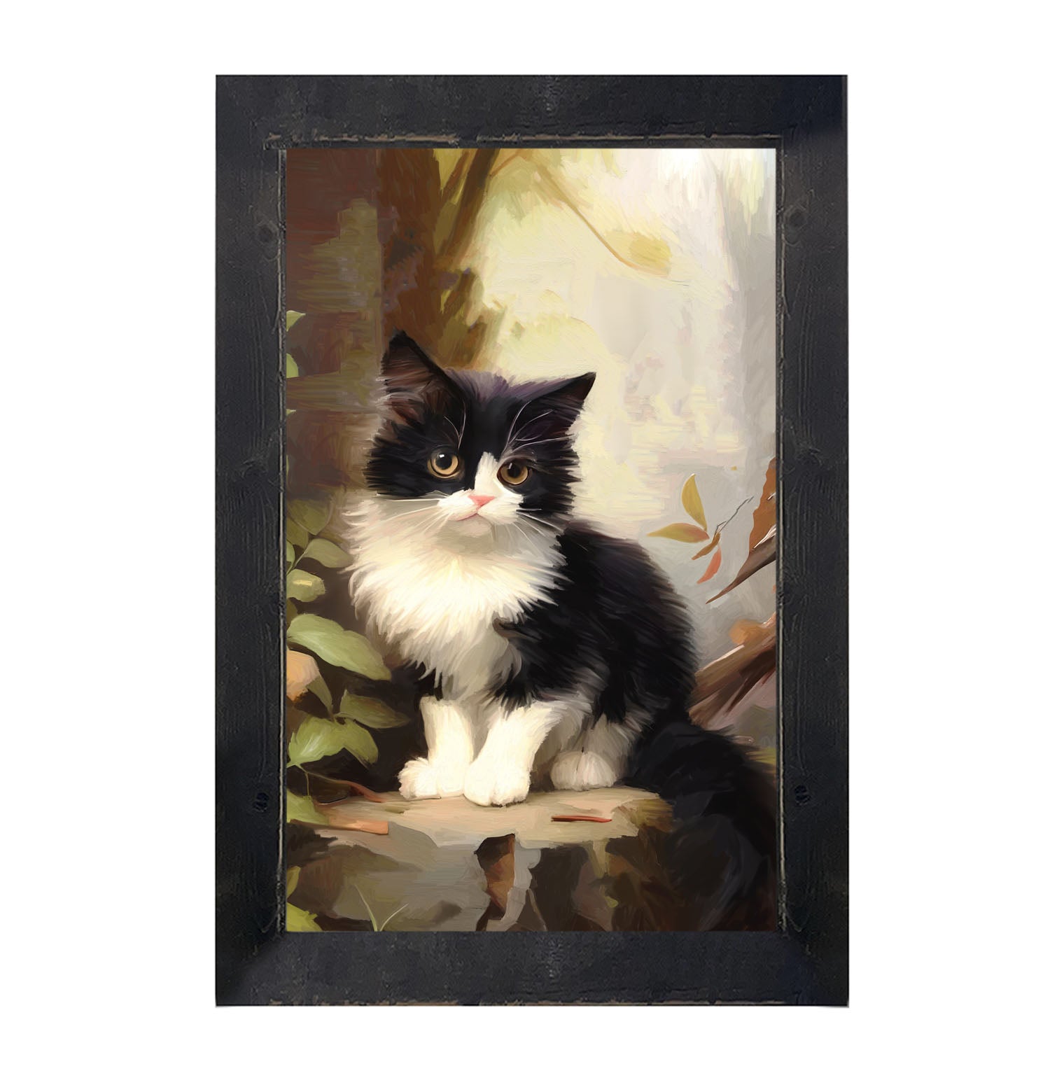 Sitting Kitten - Framed Art