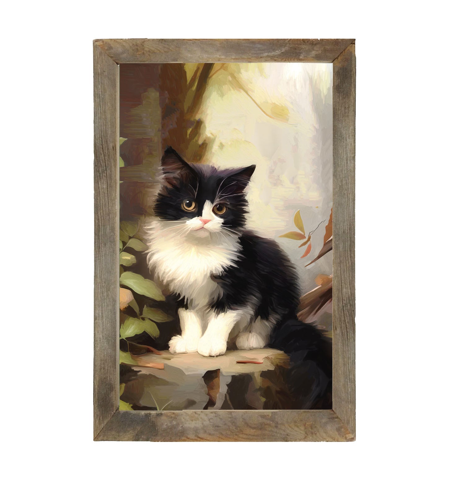 Sitting Kitten - Framed Art