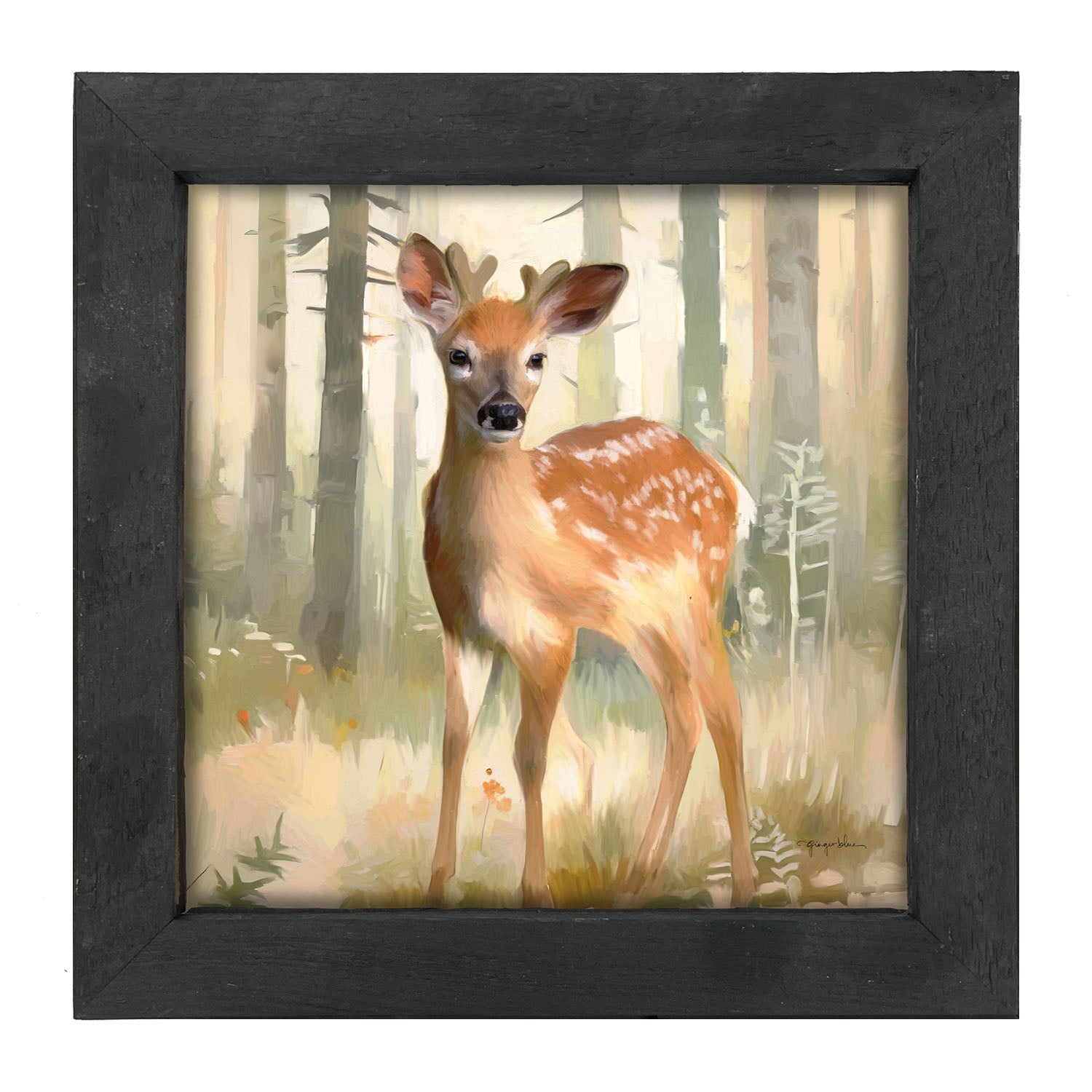 Forest Deer - Framed art