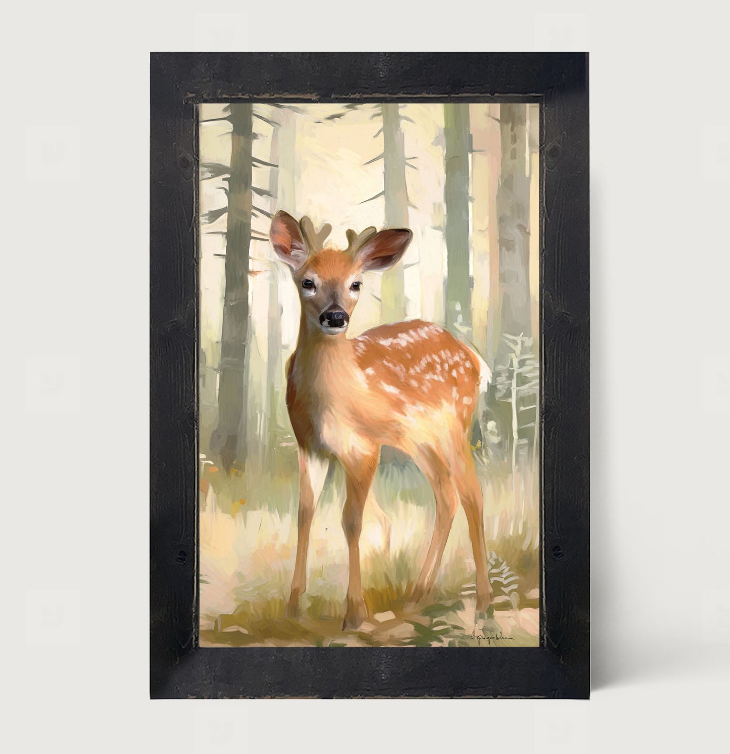 Forest Deer - Framed art