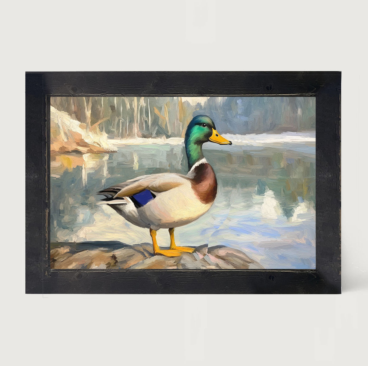 Waterside Duck - Framed Art