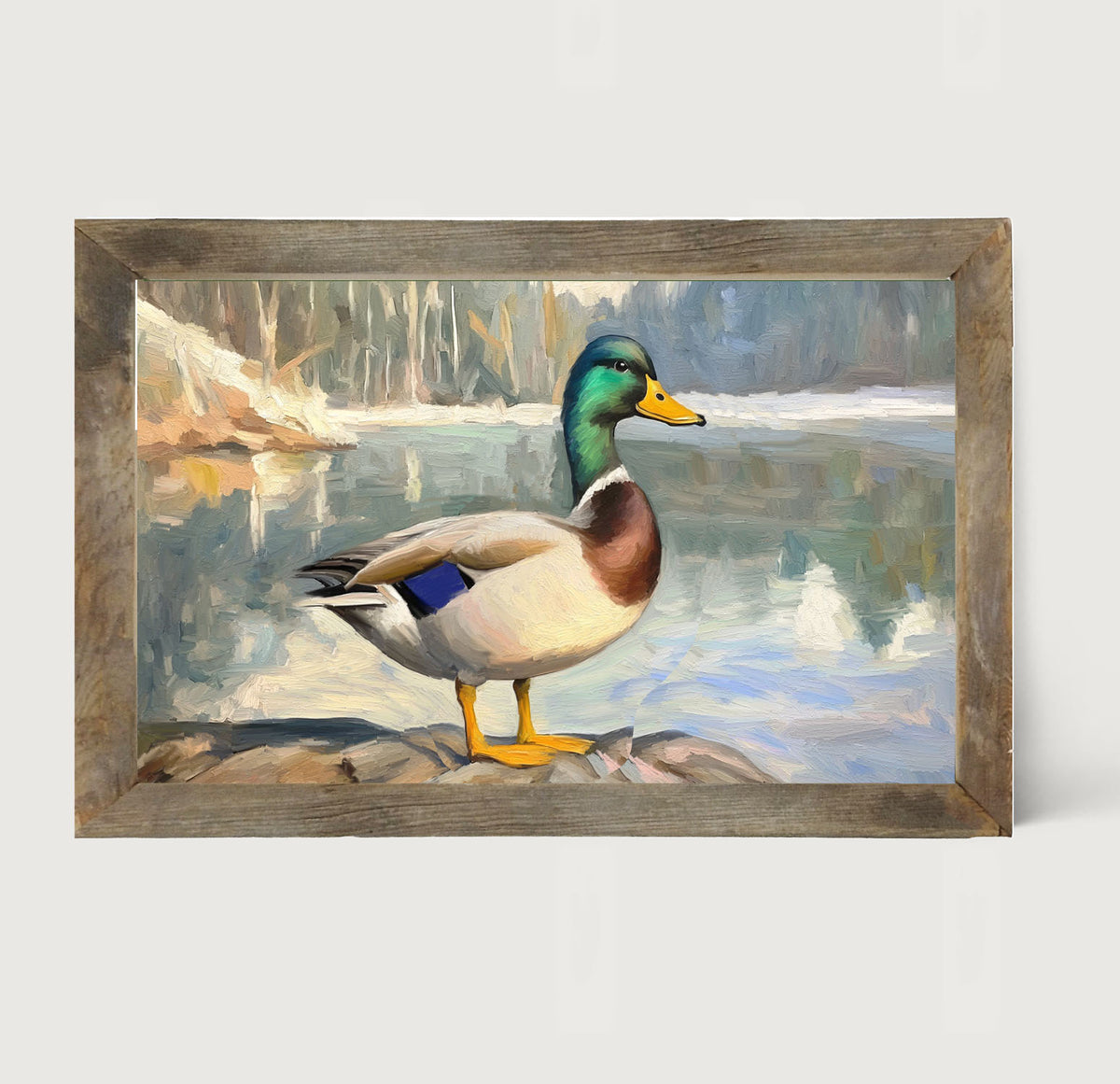 Waterside Duck - Framed Art