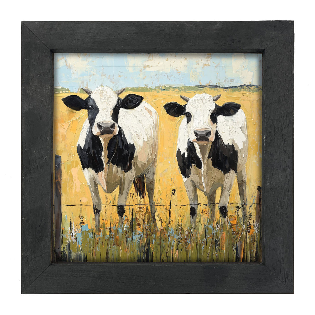Cow friends - Framed art