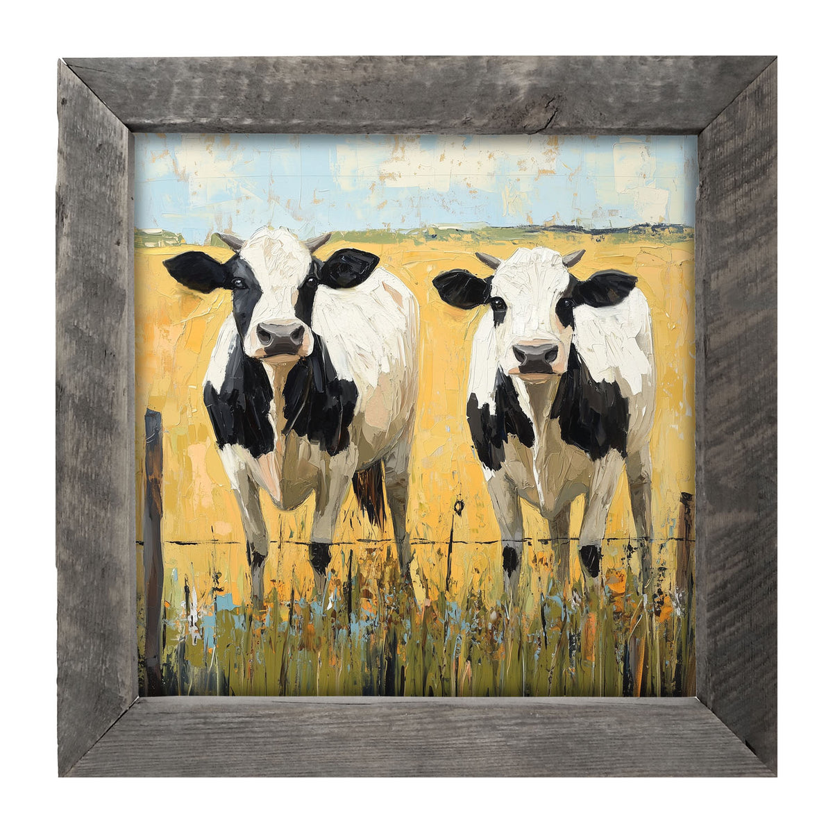 Cow friends - Framed art
