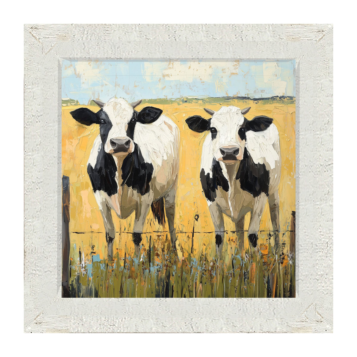Cow friends - Framed art