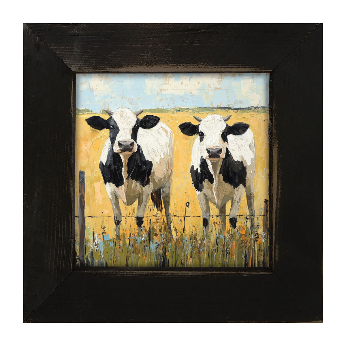 Cow friends - Framed art
