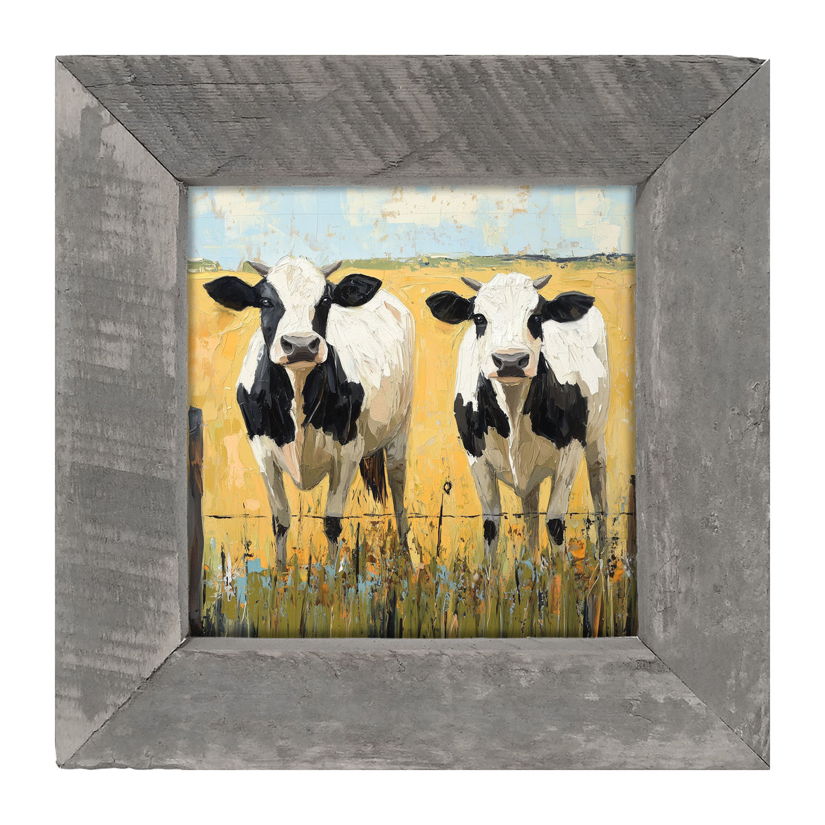Cow friends - Framed art
