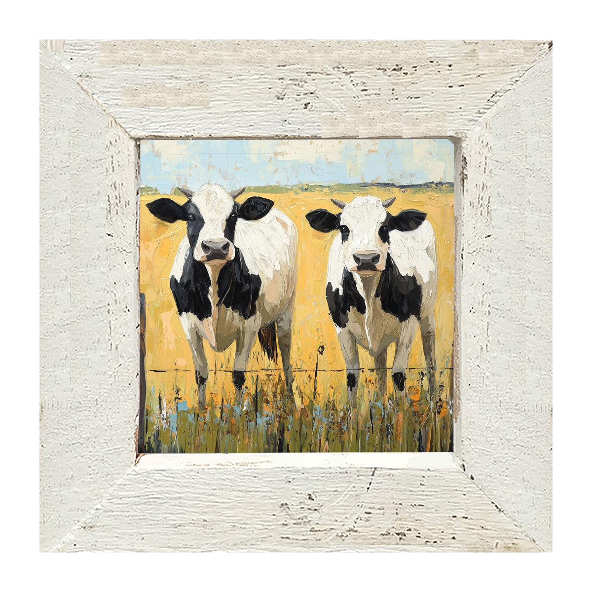 Cow friends - Framed art