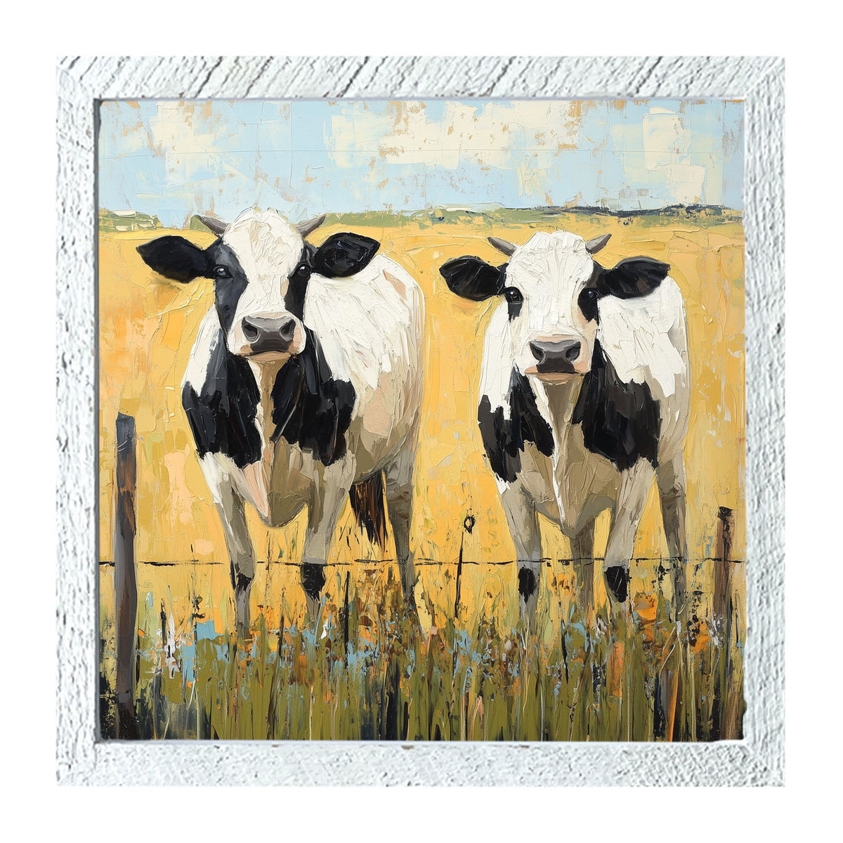 Cow friends - Framed art