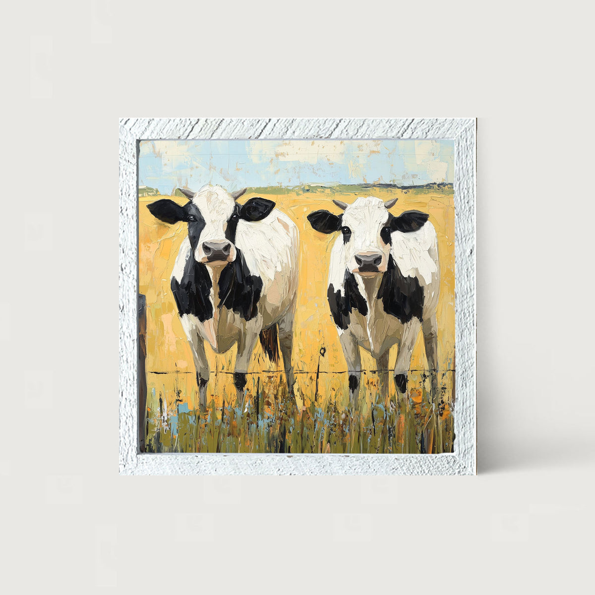 Cow friends - Framed art