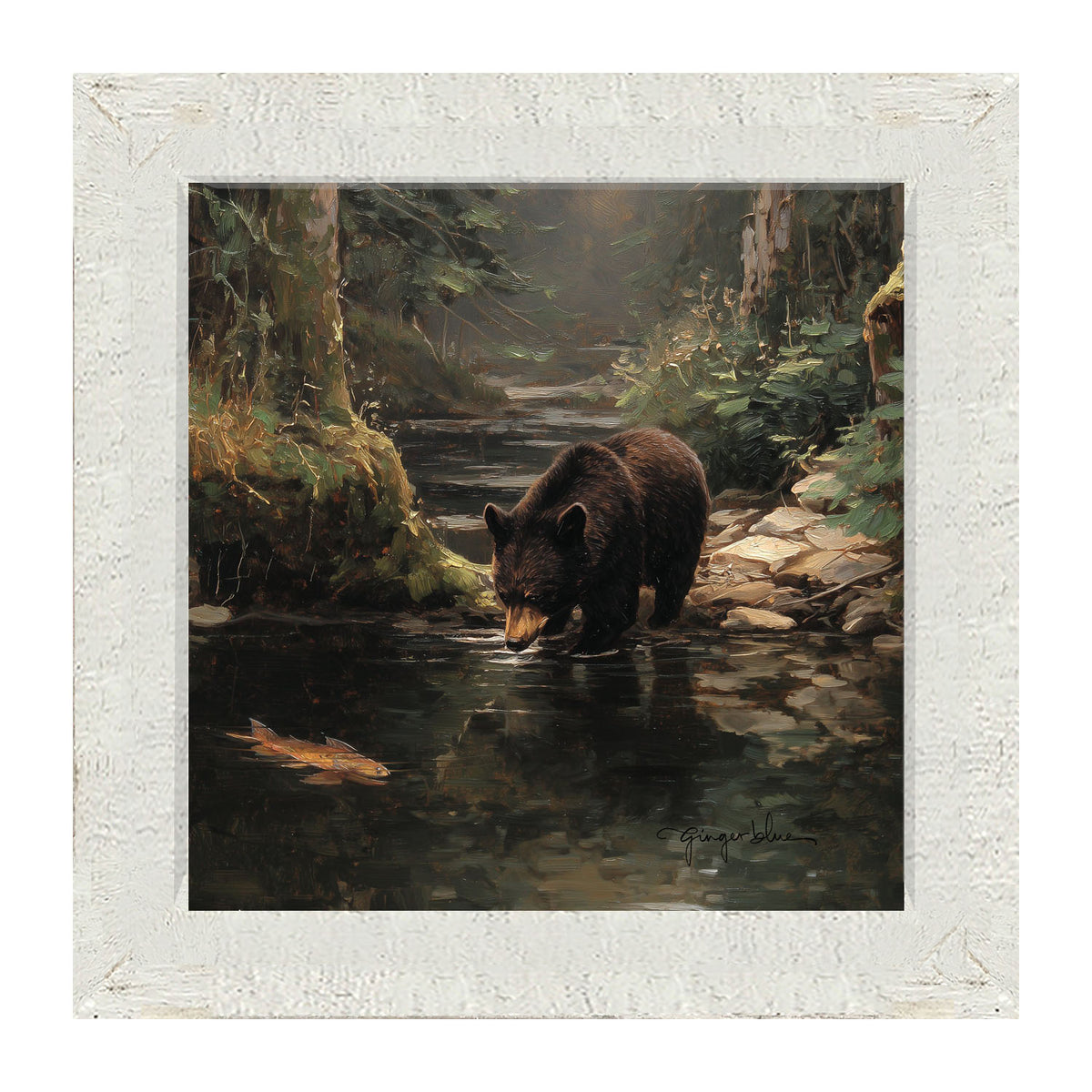Bear Stopping for Water - Framed Art