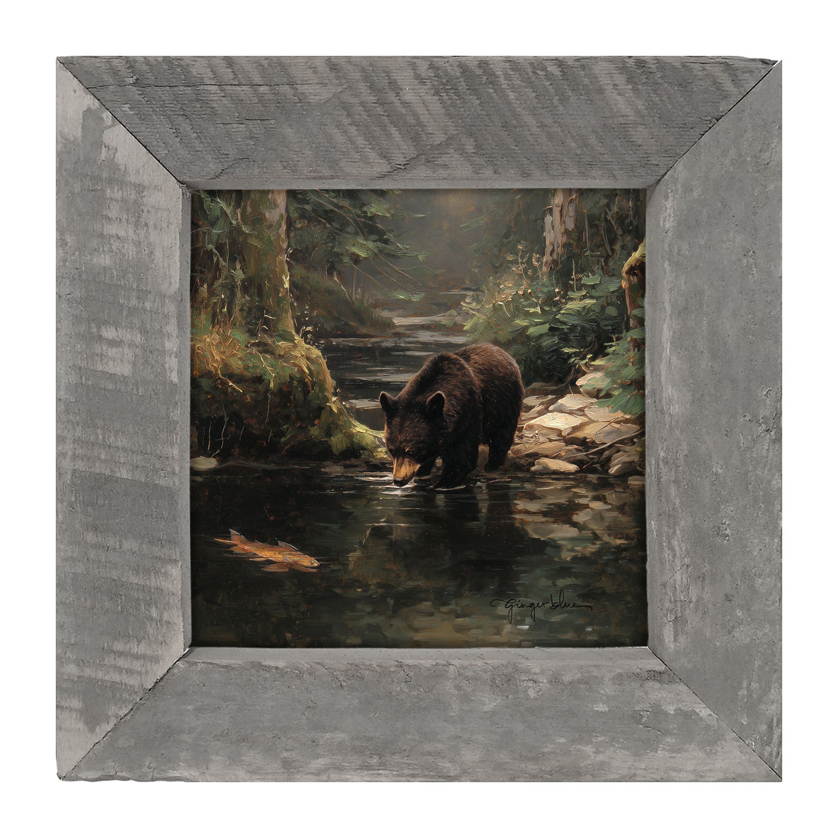 Bear Stopping for Water - Framed Art