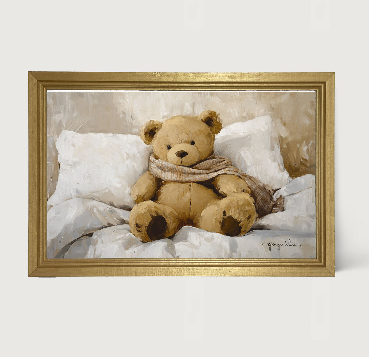 White Scarf Teddy Bear
