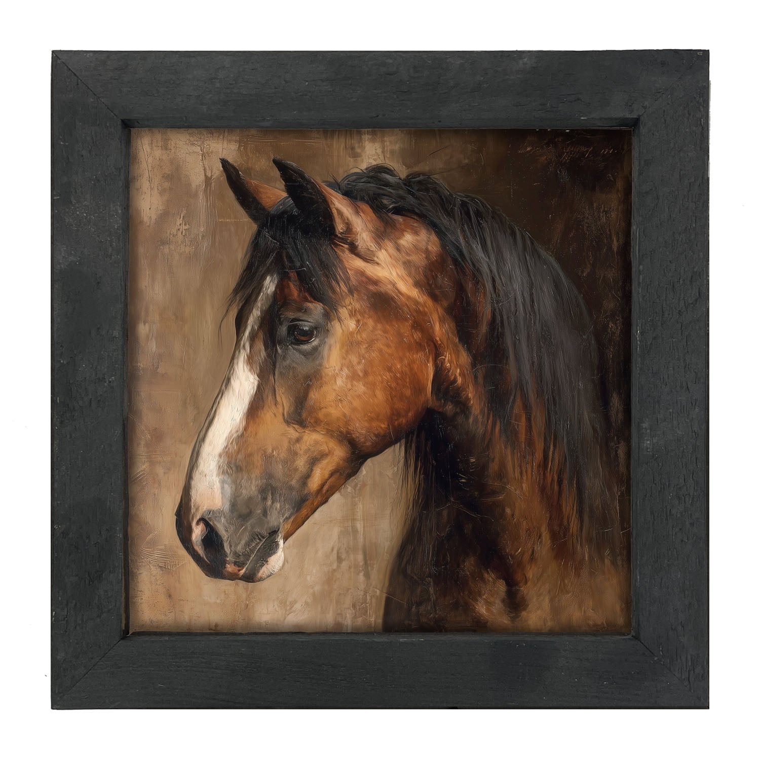 Horse Portrait - Framed Art