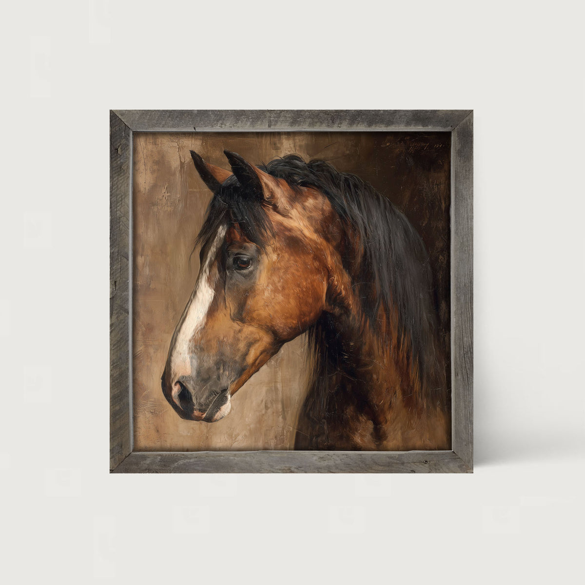 Horse Portrait - Framed Art