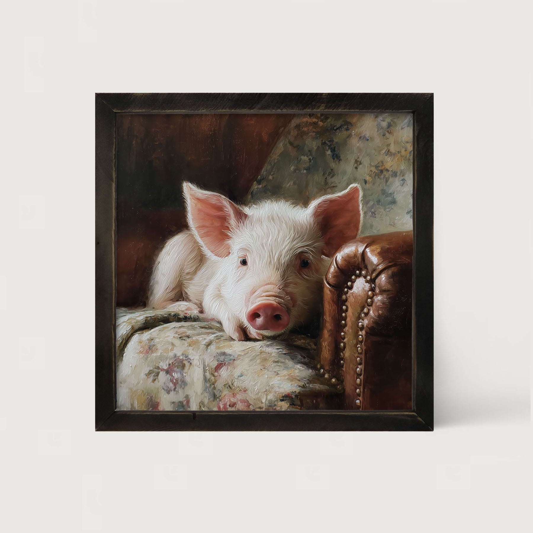 Armchair with Pig