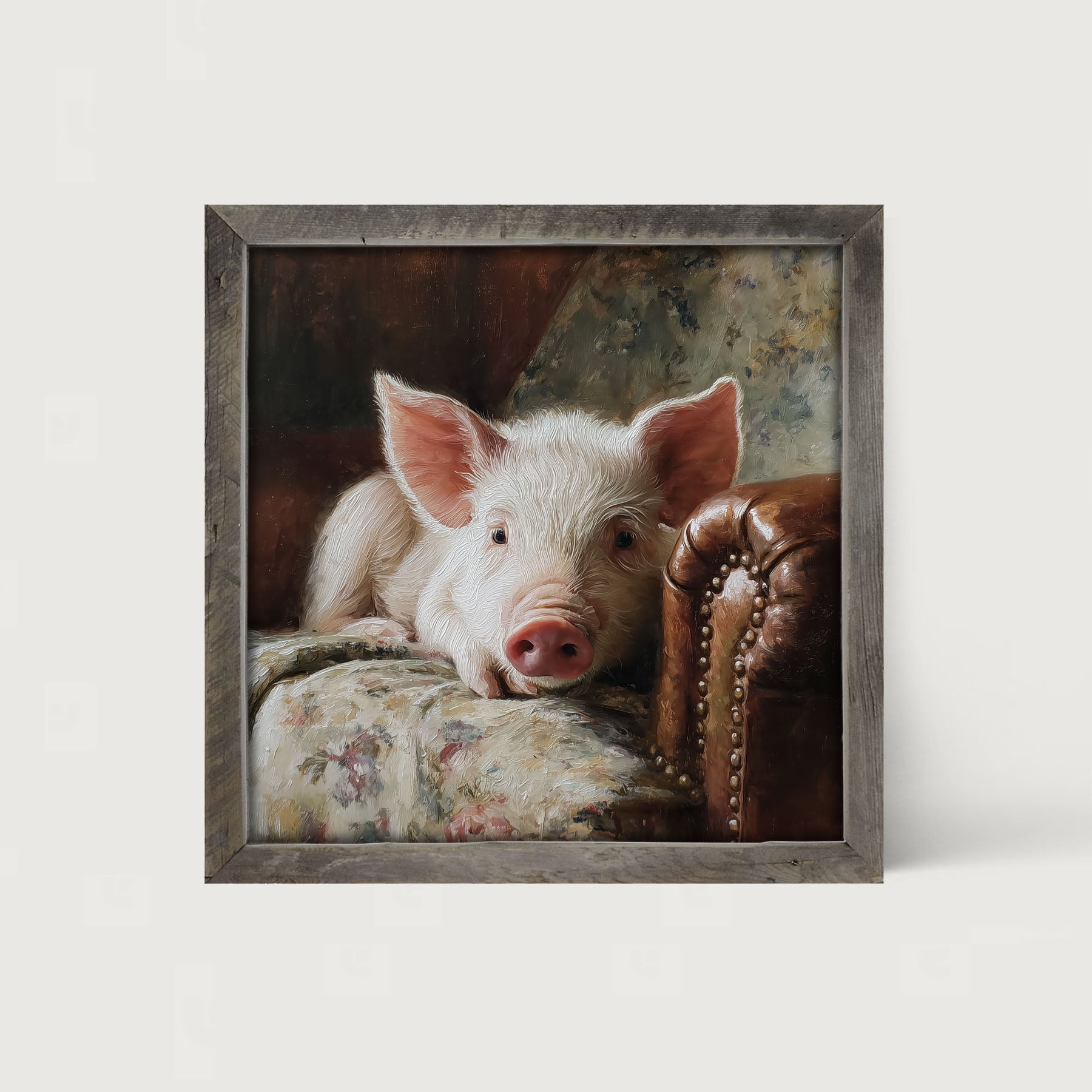 Armchair with Pig