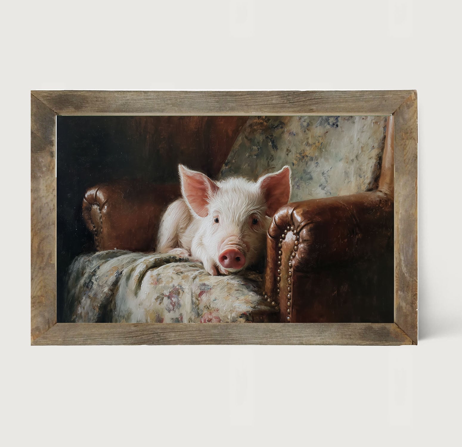 Armchair with Pig