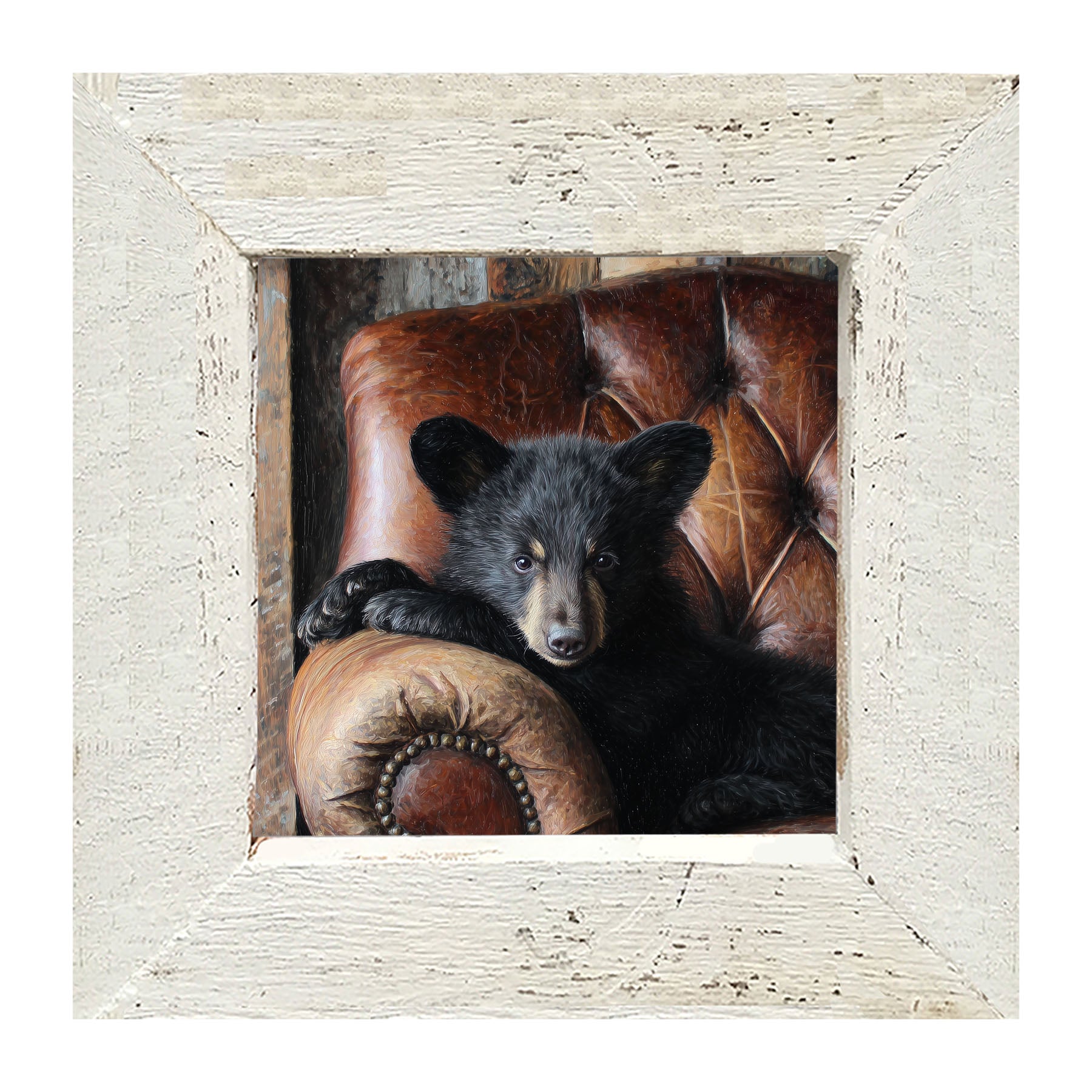 Armchair with Bear - Framed Art