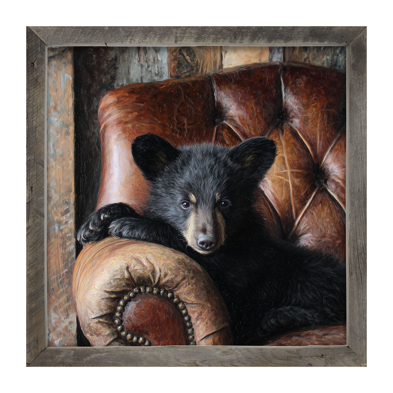 Armchair with Bear - Framed Art
