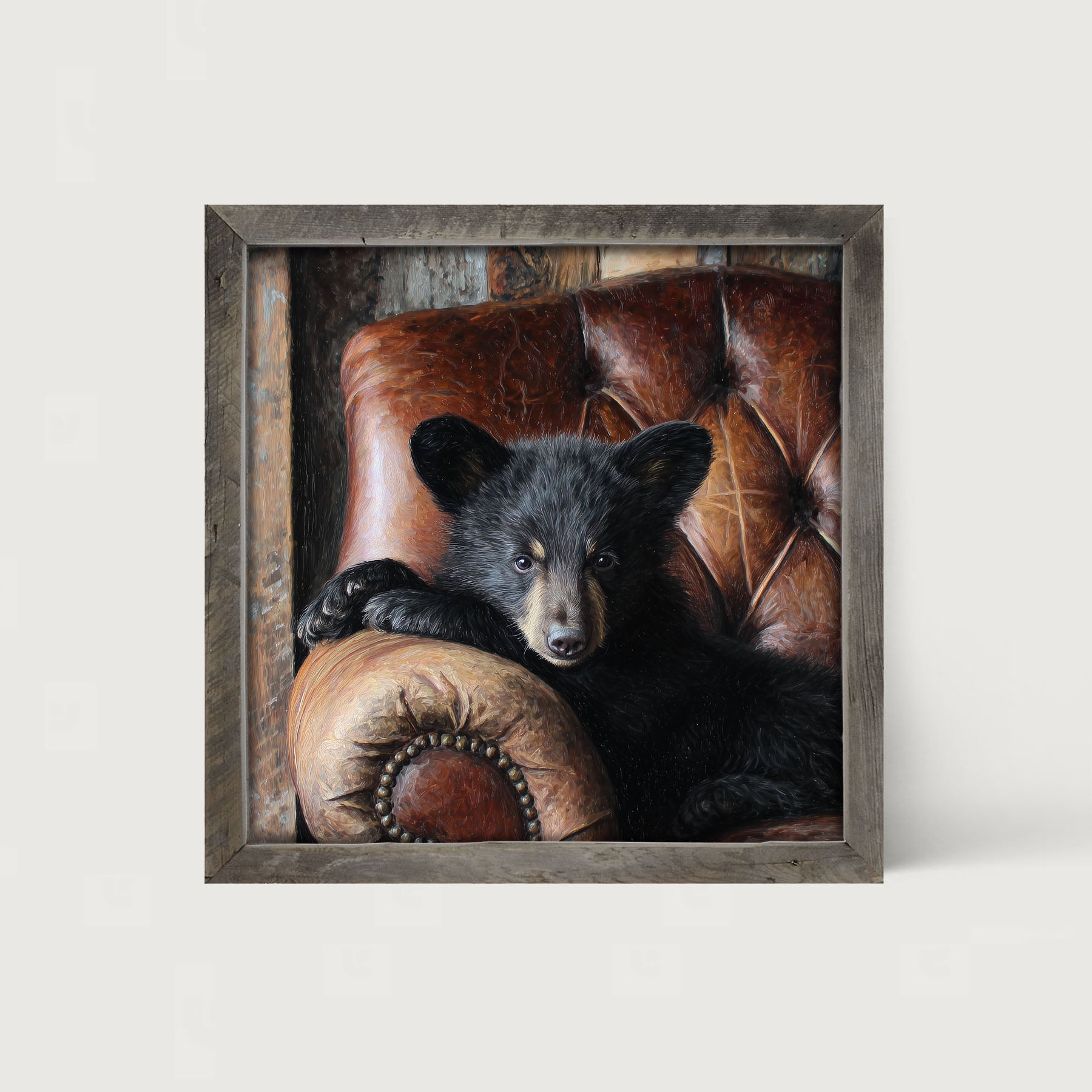 Armchair with Bear - Framed Art