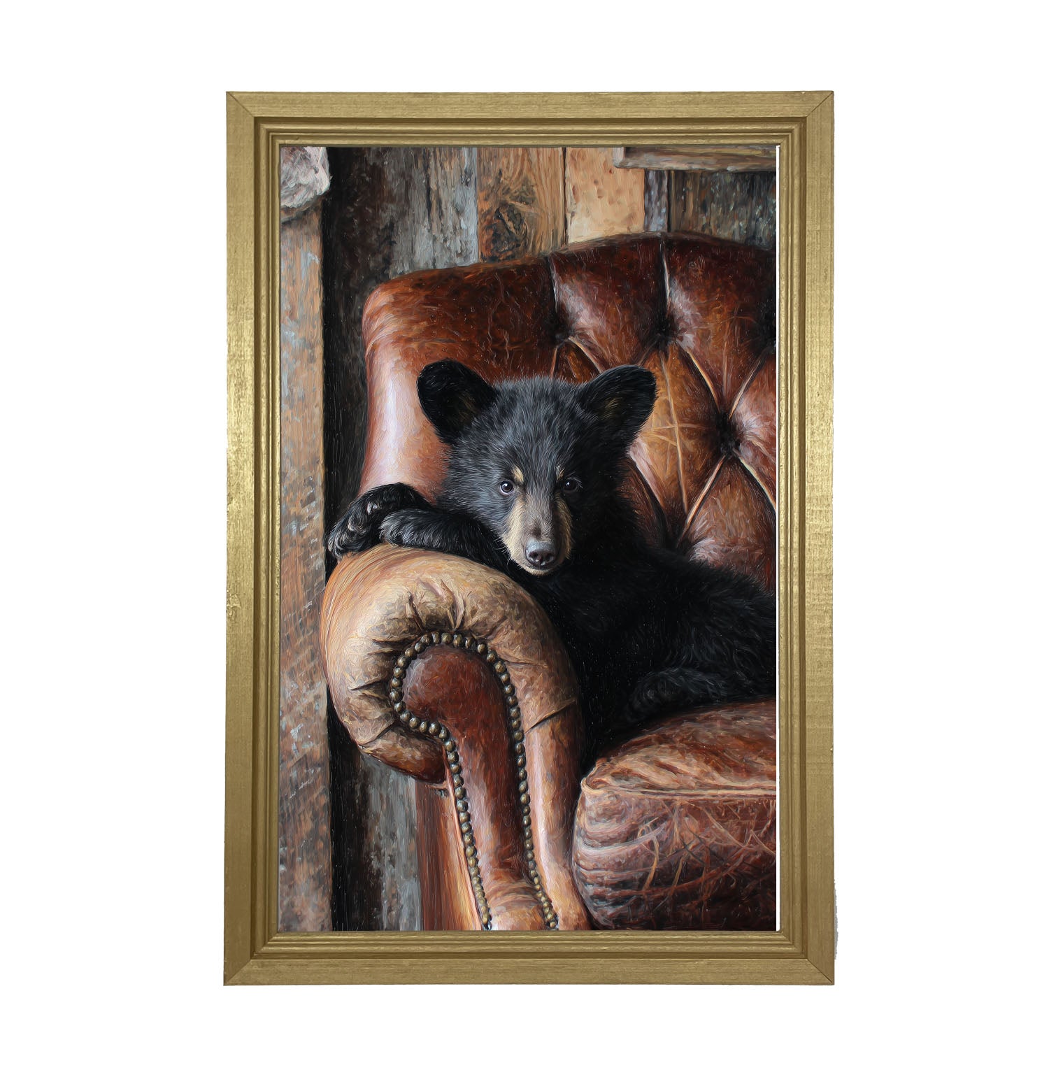 Armchair with Bear - Framed Art