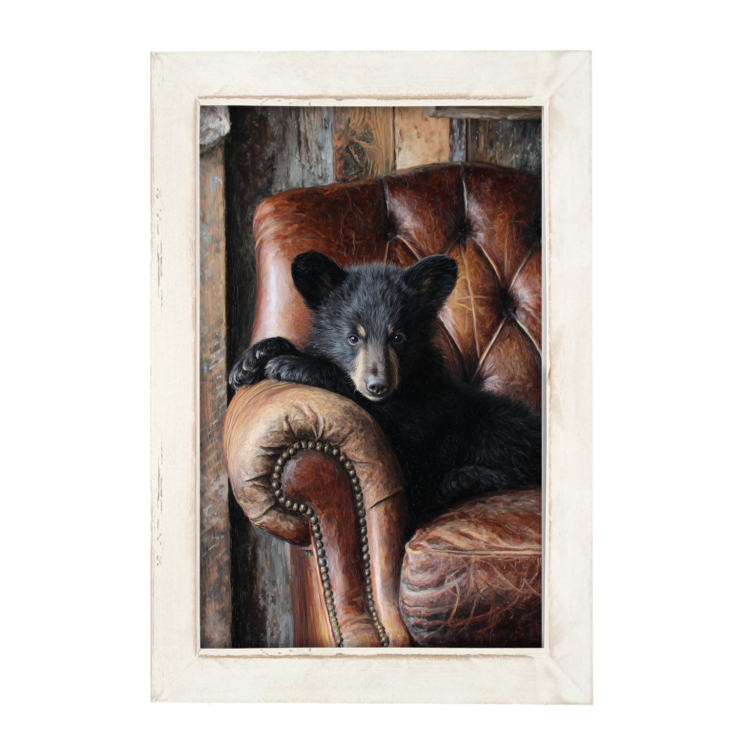 Armchair with Bear - Framed Art