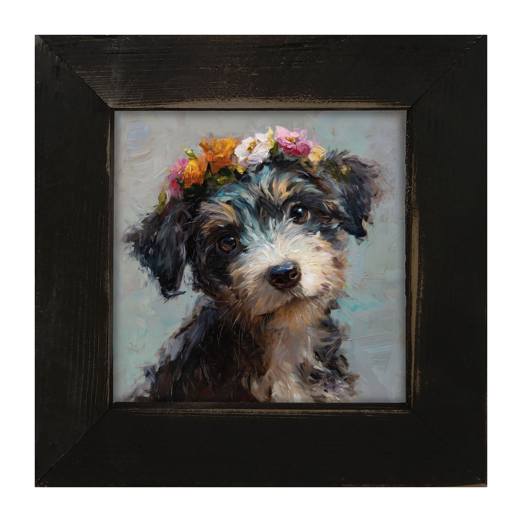 Spring Season Dog - Framed Art