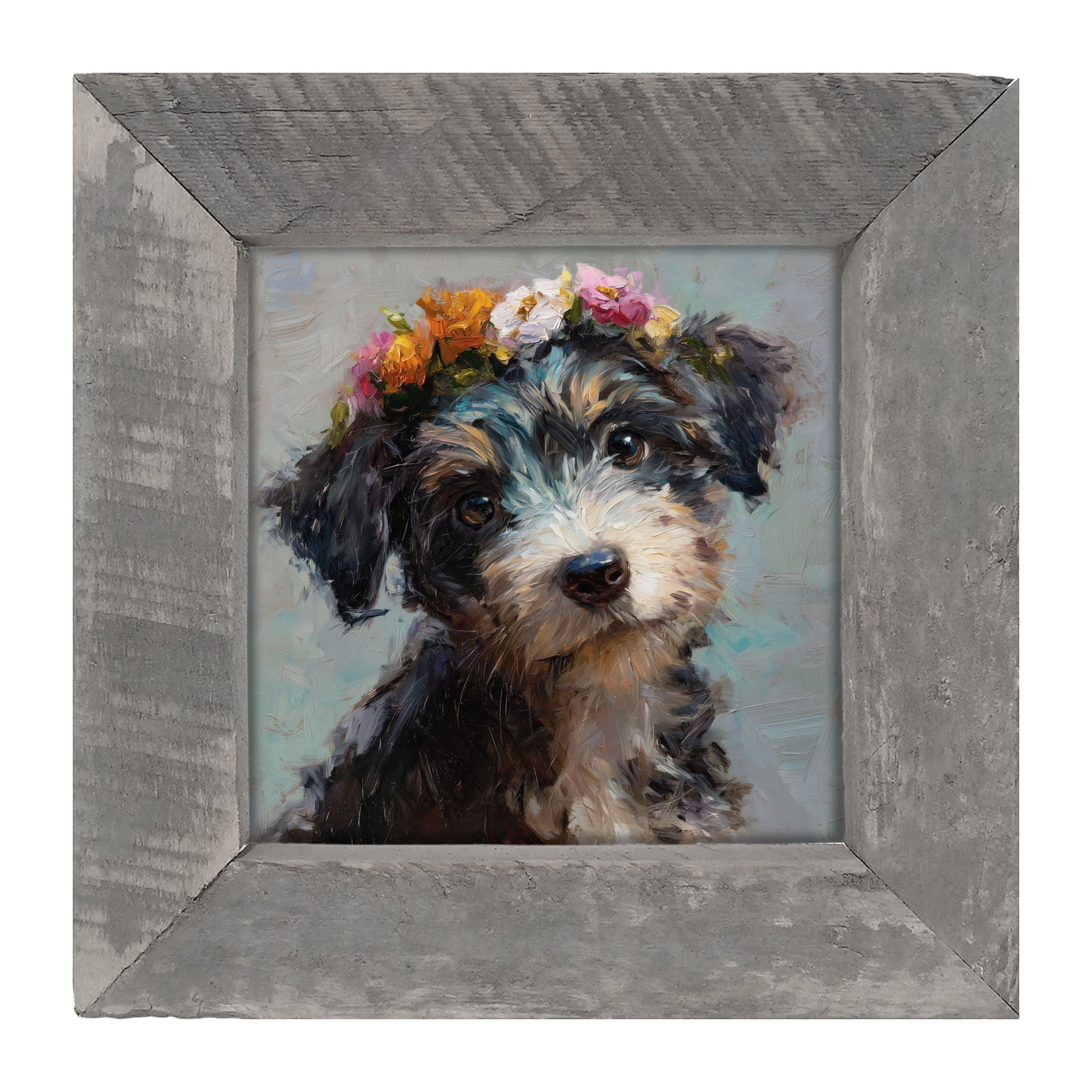 Spring Season Dog - Framed Art