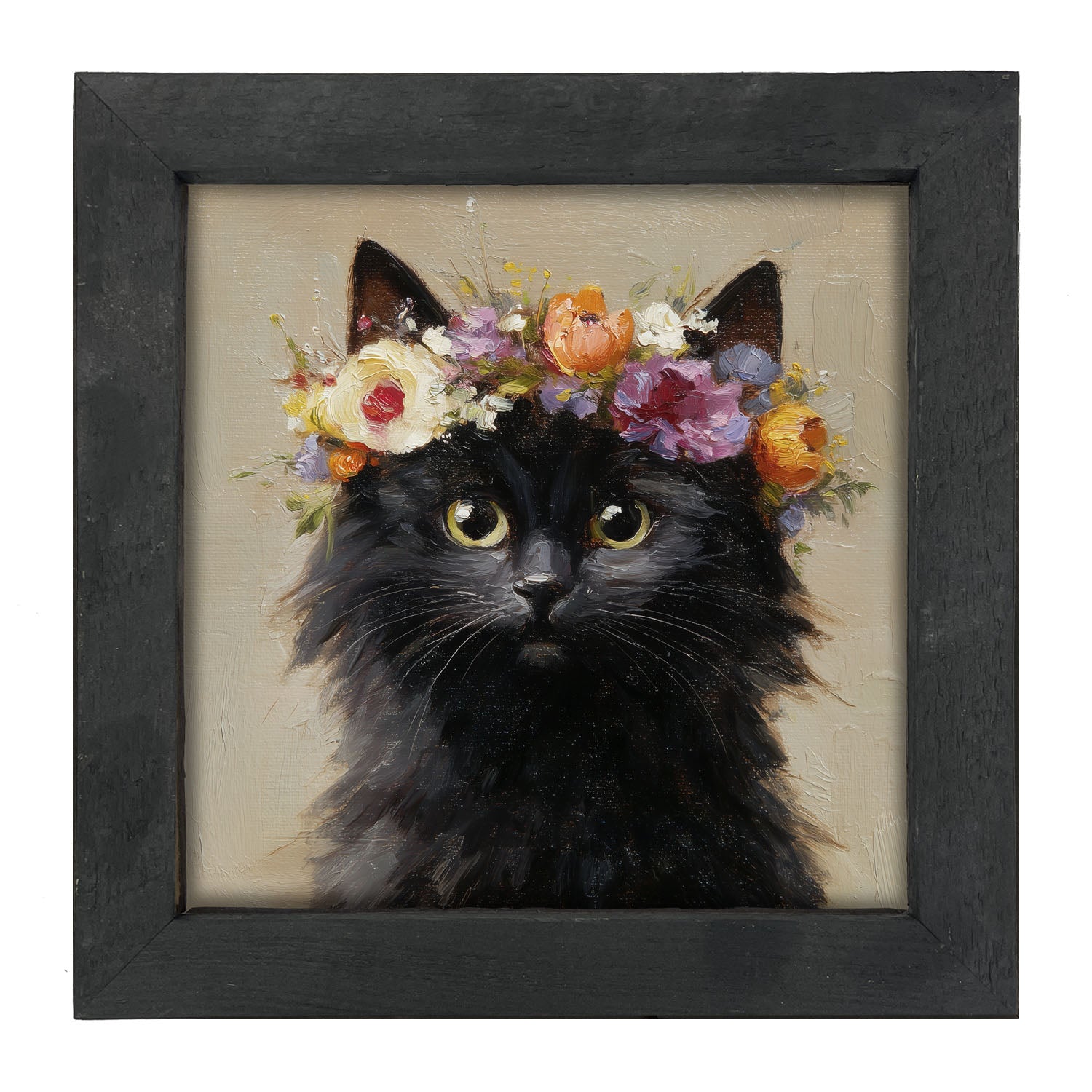 Spring Season Cat - Framed Art