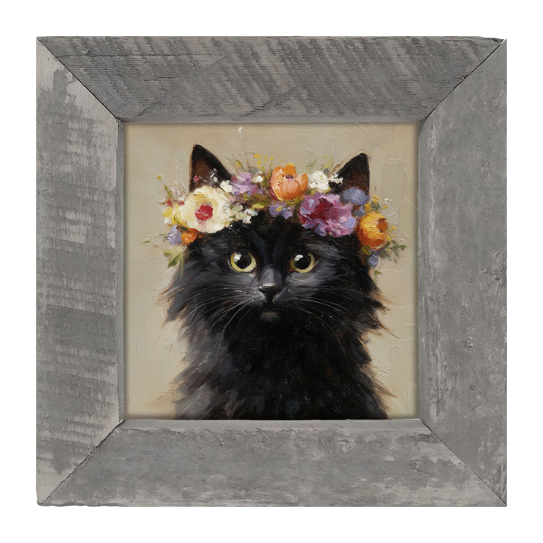 Spring Season Cat - Framed Art
