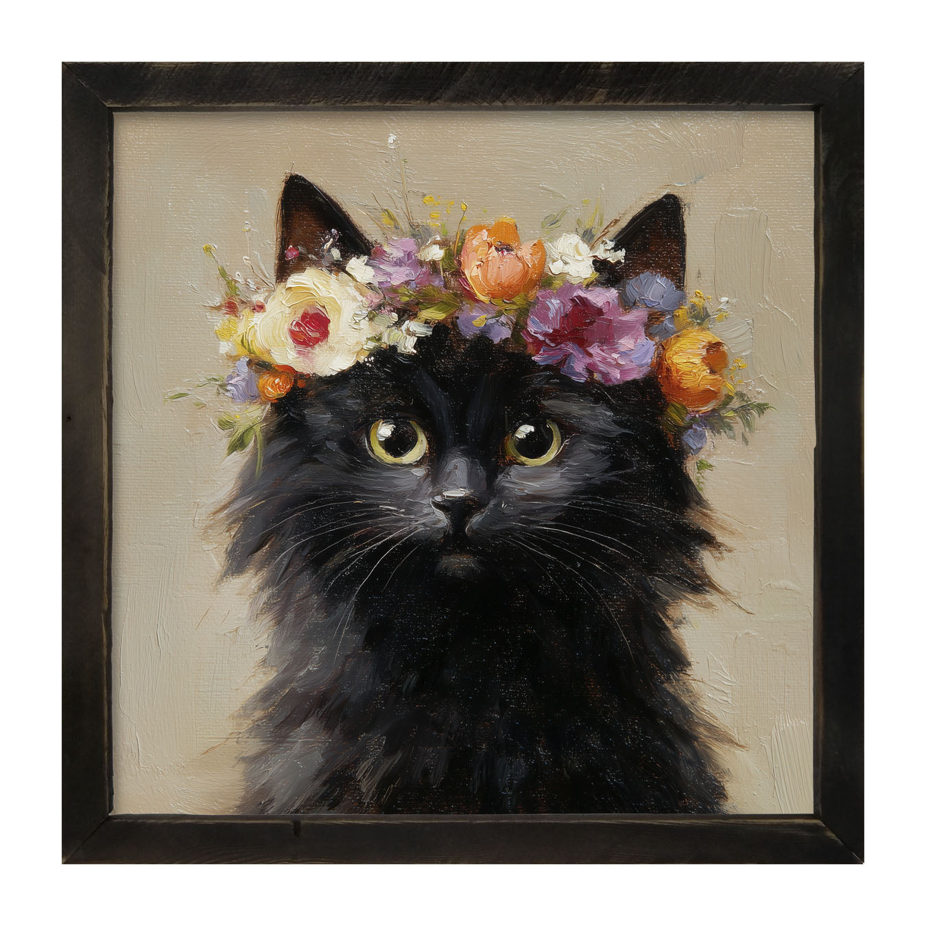 Spring Season Cat - Framed Art
